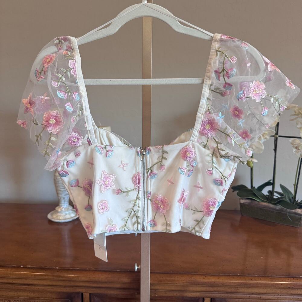 Altar’d State Ambrose Floral Embroidered Top & Skirt Set NWT Small - Picture 12 of 14